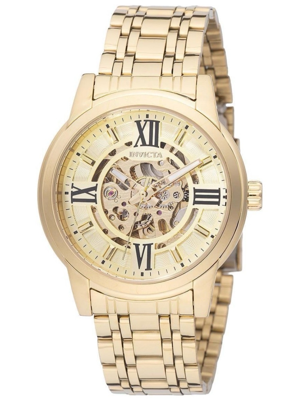 New  - Invicta Objet D Art Automatic Men's Watch w/ Skeleton Dial - 41mm, Gold